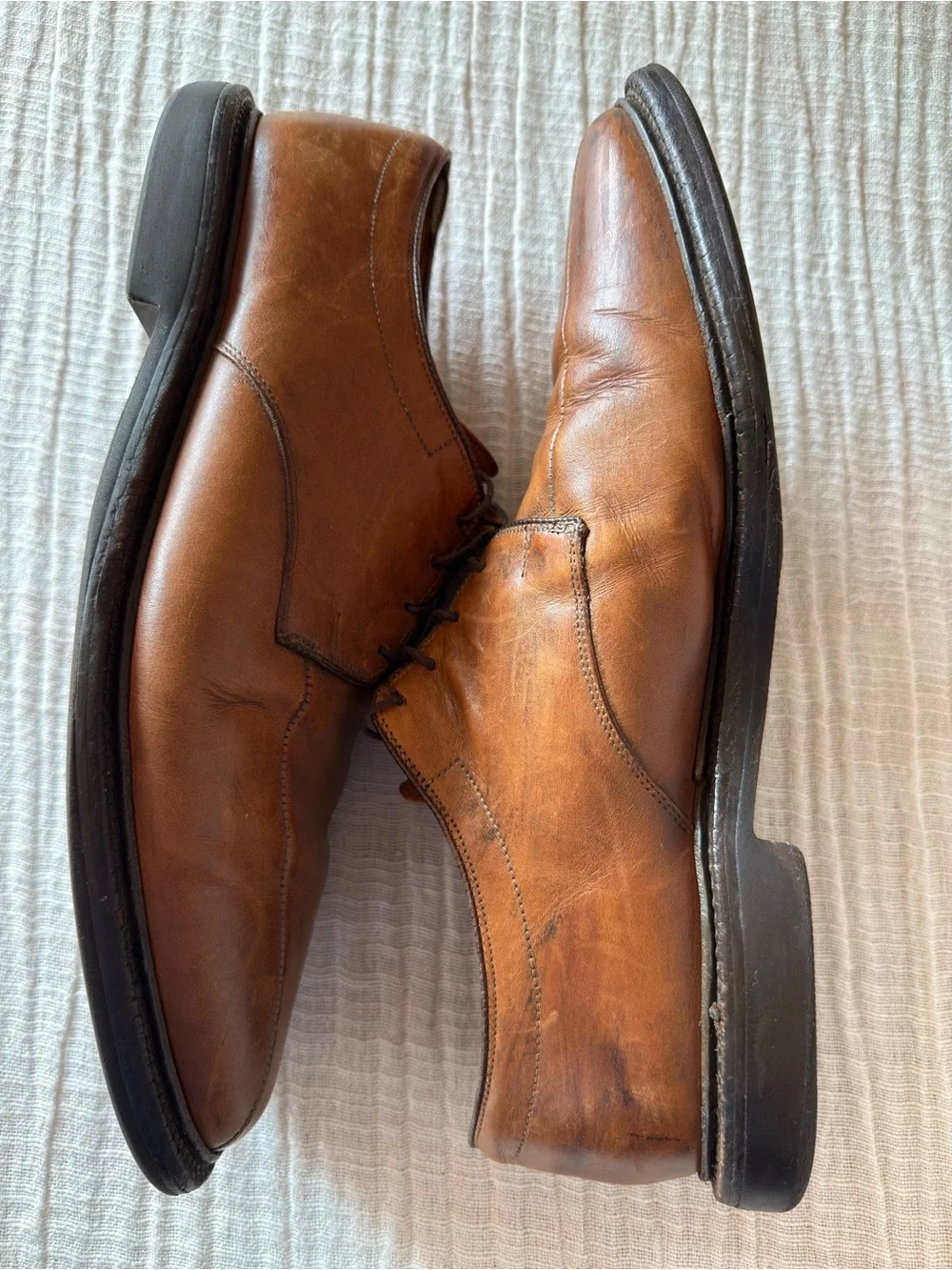 👞💼 Allen Edmonds Brown Leather Derby Shoes | Men's Size 10.5 D 🌟